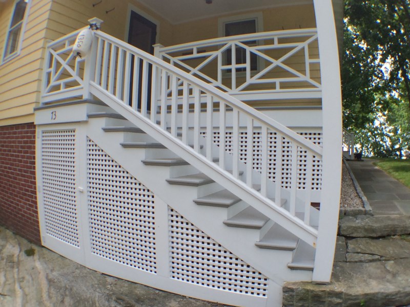 Exterior stairs after renovation