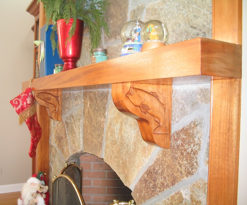 Custom Carved Mantel